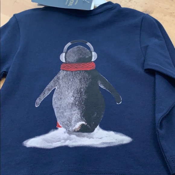 Baby boys penguin T-shirt- winter cute! - Picture 3 of 6
